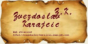 Zvezdoslav Karajčić vizit kartica
